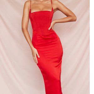 House of CB Red Midi Dress